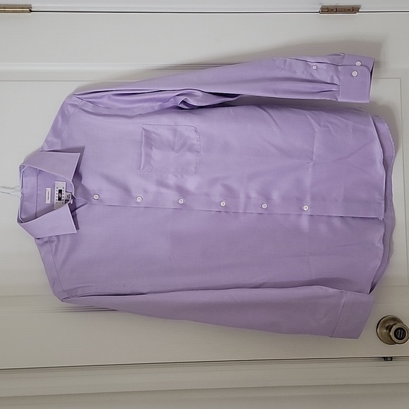 Joseph Abboud, Size 16 - 34/35 Lavender Button Down Long Sleeve Shirt, NWOT - Picture 1 of 7